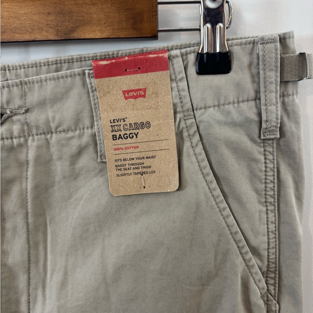 Levi’s XX Cargo Pants, Men’s 32x30 (34” Waist), Stone Tan Khaki, NWT - Picture 5 of 14